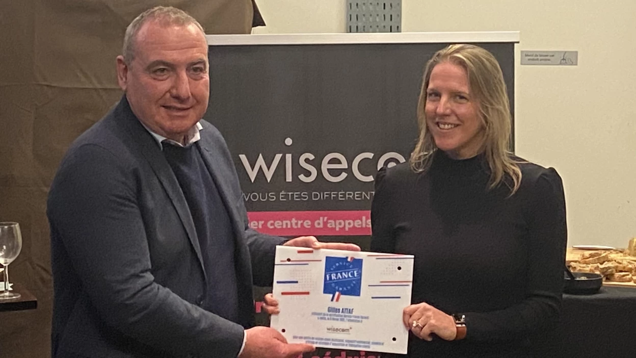 @ AP - Co-fondatrice de Wisecom, Paola Fabiani a reçu le label Origine France Garantie en février 2023.