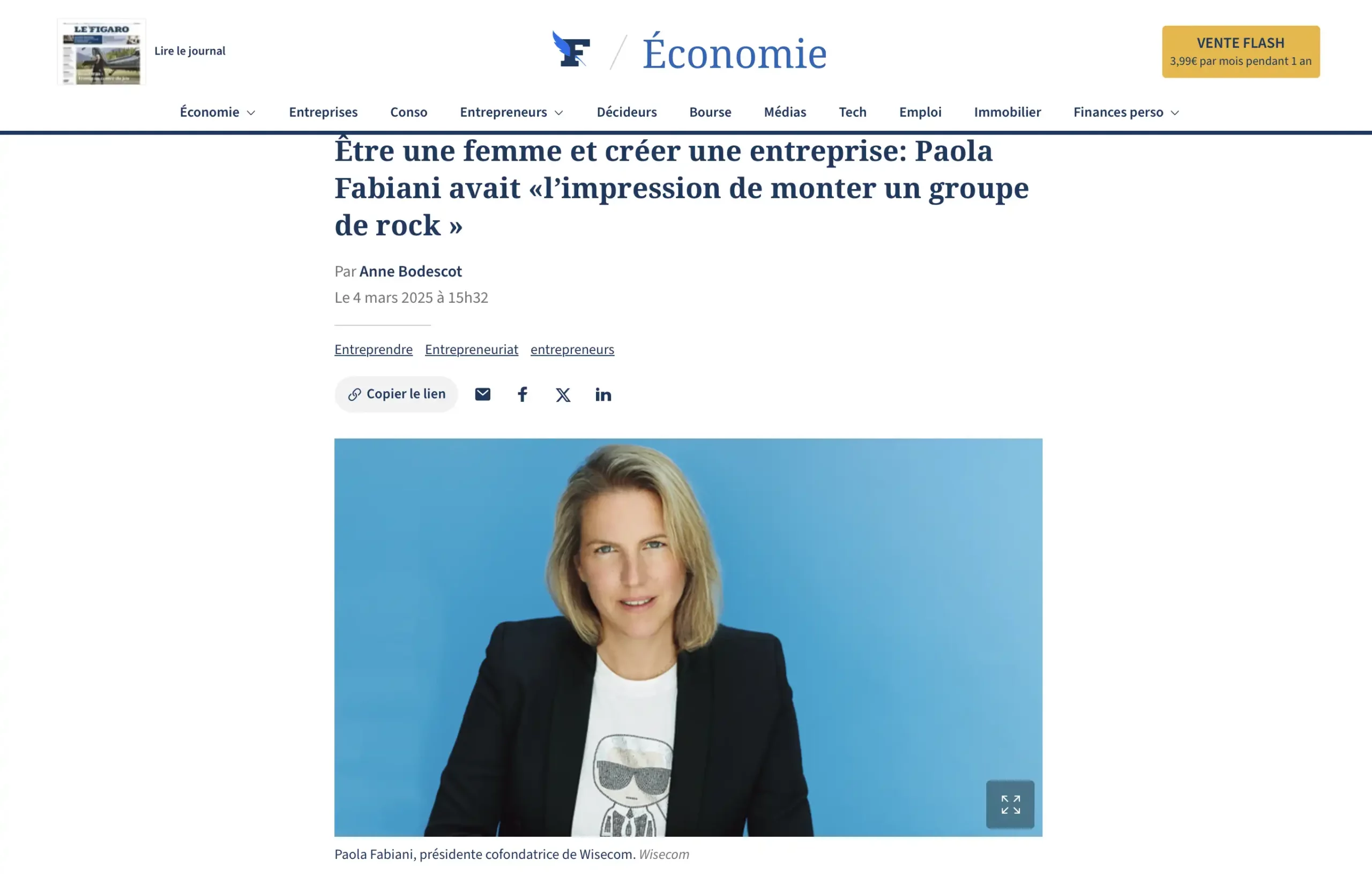 Être une femme et créer une entreprise