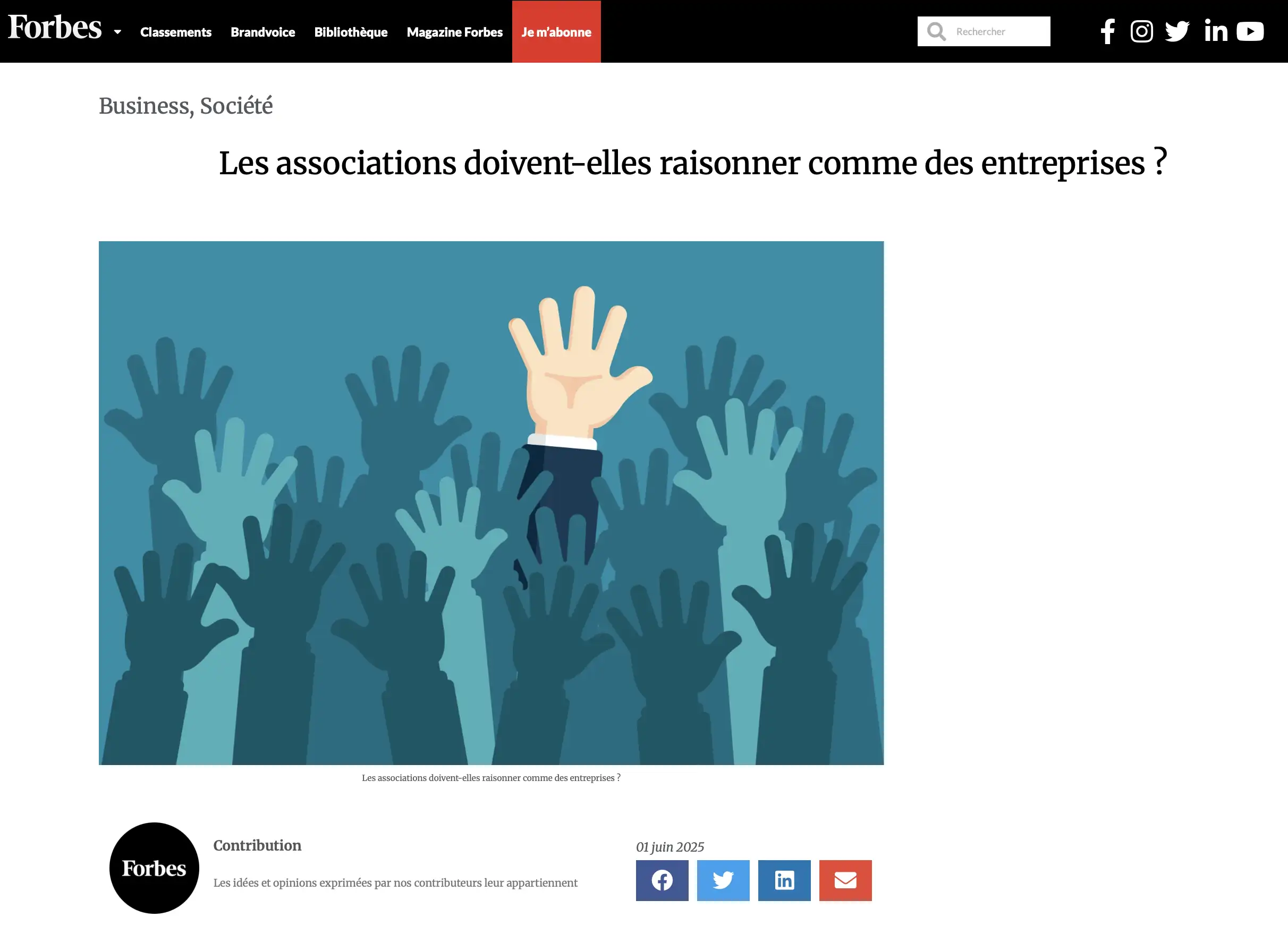forbes-associations Les associations doivent-elles raisonner comme des entreprises ?